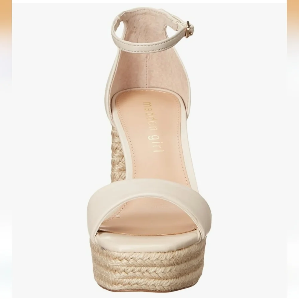 New w/Box Madden Girl Omega-J 2-Piece Ankle-Strap Espadrille Platform Sandals